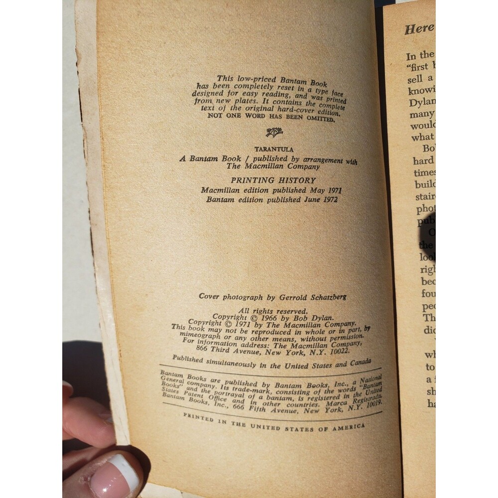 Lot Of 3 PB Books: Tarantula A Novel by Bob Dylan, Folk-Rock, Bob Dylan 1966-73 - Picture 12 of 16
